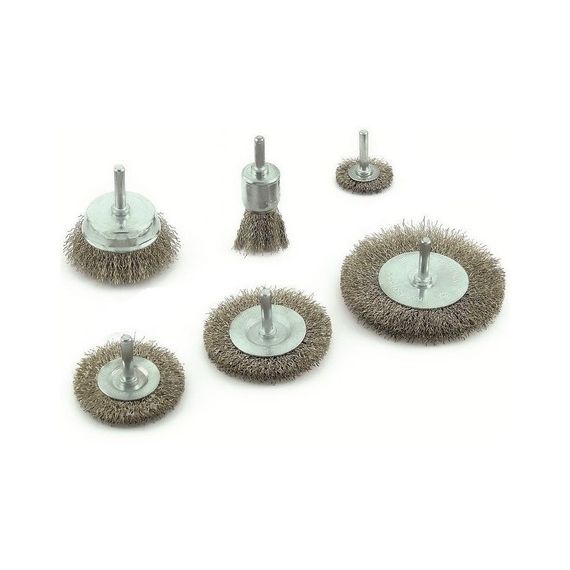 Set Cepillos Para Taladro Kld 6 Piezas Madera Metal
