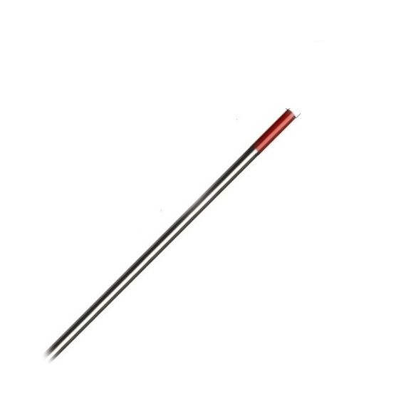 Electrodo De Tungsteno 4.0 x 175 10 Piezas WT20 Punta Roja