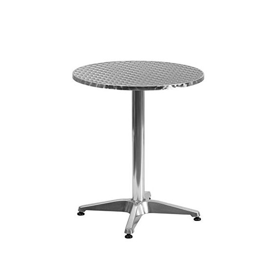 Mesa Side Redonda Aluminio 60 x 73 cm
