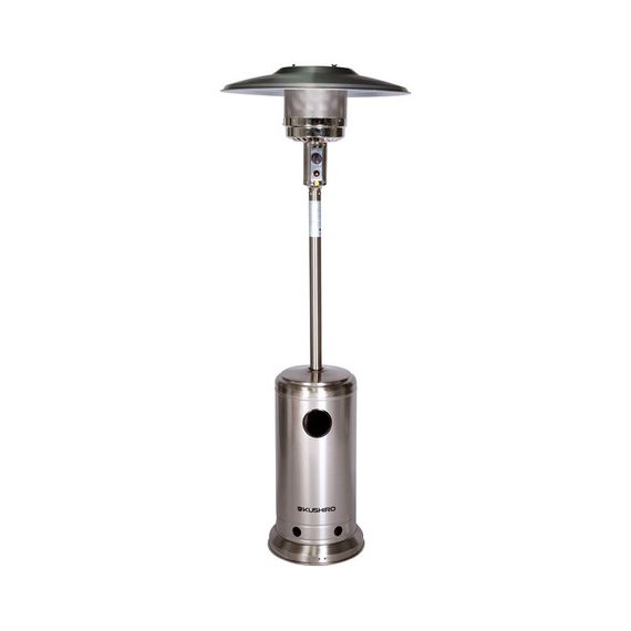 Calefactor Exterior Vertical A Gas Acero Inox Kushiro