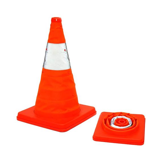 Cono Retráctil 42 Cm Con Base Plástica