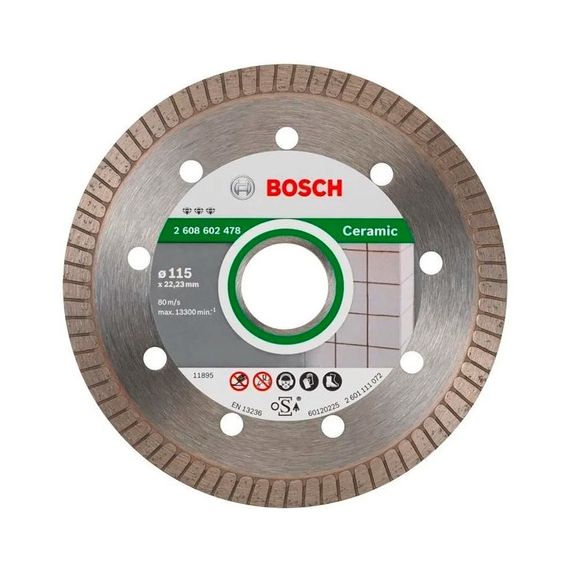 Disco Diamantado Bosch Amoladora 115 mm Porcelanato Piedra