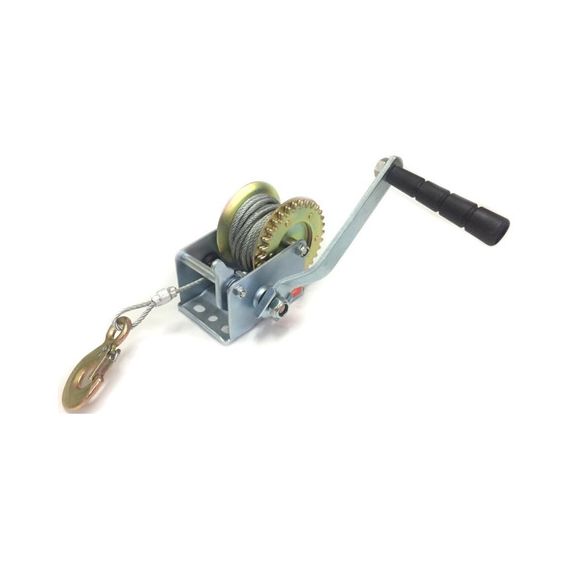 Malacate Manual Cable Acero 800lbs 362kg X 8mt Con Gancho