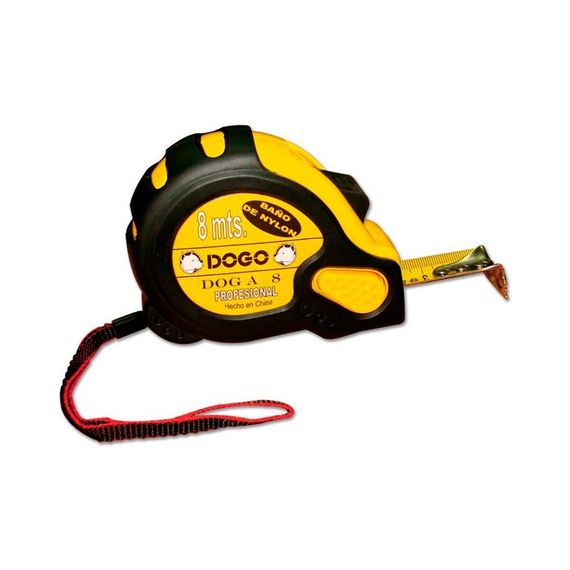 Cinta Métrica Dogo 8 Mts X 25 mm Con 3 Frenos