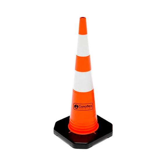 Cono De Señalización Vial 90 Cm Rutero Semiflexible