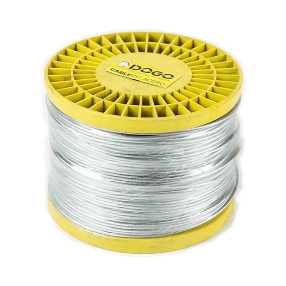 Cable De Acero 1.5 mm Rollo 200 Mts 1 x 19 Hilos Dogo