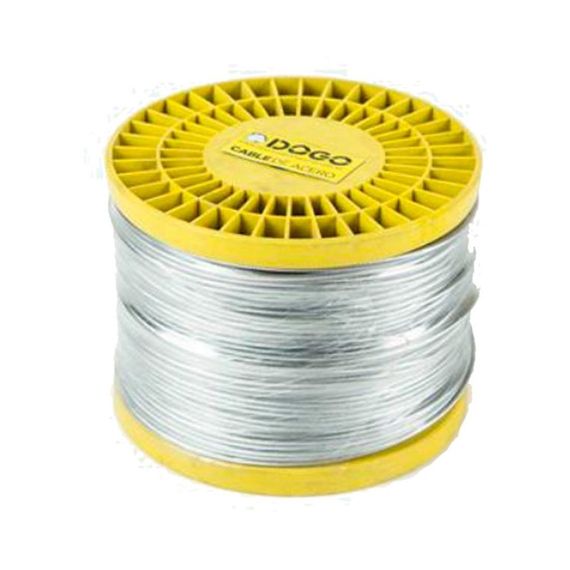 Cable De Acero 9.5 mm Rollo Por 50 Metros 6 x 19 Hilos Dogo
