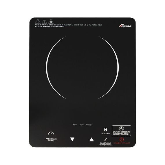 Anafe Vitroceramico 1 Hornalla 20cm Display Led Alpaca