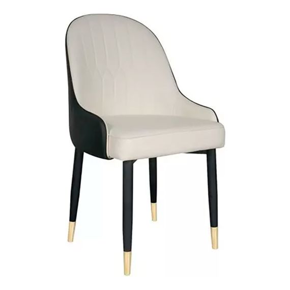 Silla Comedor Royal Ecocuero Con Patas De Caño Premium