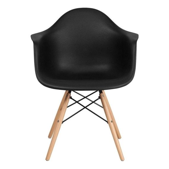 Sillón Eames De Polipropilenox 8 Unidades C/patas De Madera