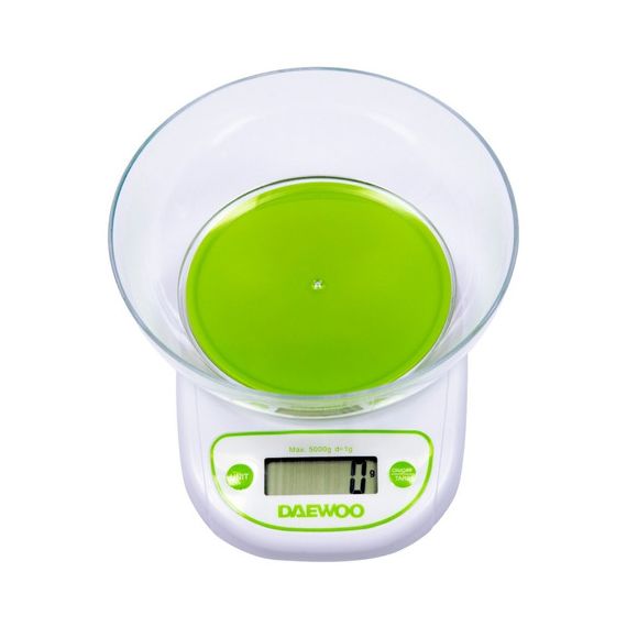 Balanza De Cocina Digital Tara Con Bowl Hasta 3 Kilos Daewoo