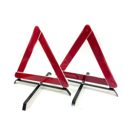 Baliza Triangular De Seguridad C/ Estructura Metálica