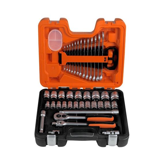 Set Bocallave Y Llaves Combinadas De 1/2 Caja Plástica Bahco