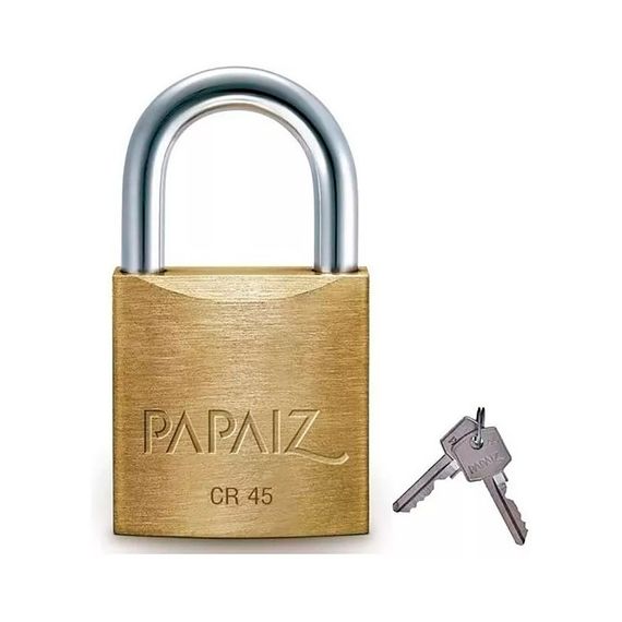 Candado 45 mm Bronce Reforzado Doble Traba Papaiz CR-45