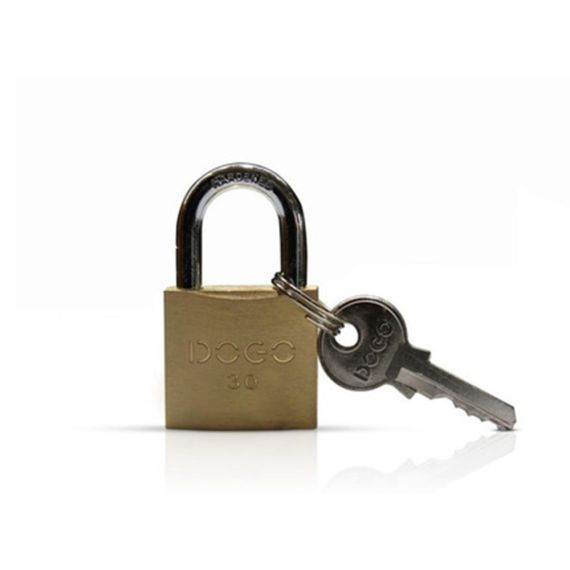 Candado Bronce Reforzado 30 mm S/ Traba SkinPack 3 Llaves Dogo