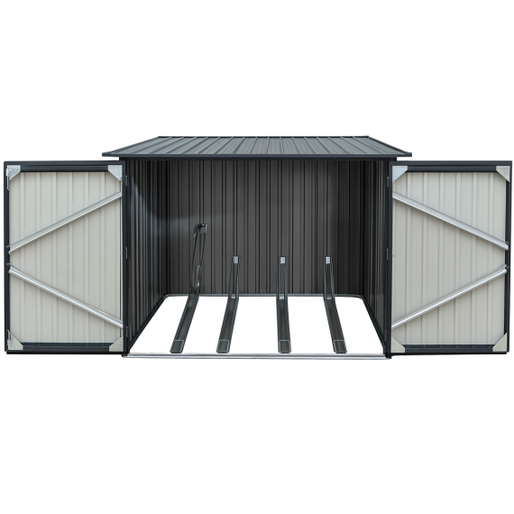 Depósito Metálico de 4,6 m² para Bicicletas