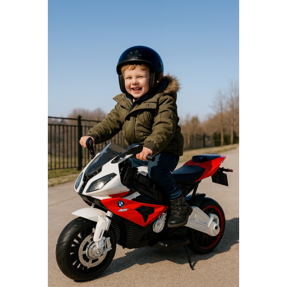 Moto Bmw Eléctrica 12v Infantil Con Rueditas Biemme
