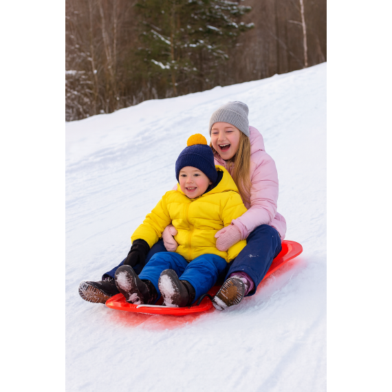 Trineo Ski Boat Para Nieve 1 M Con Manijas Y Cuerda-Rojo