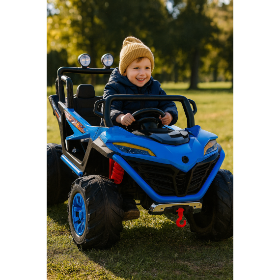 Cuatriciclo Rallymax 12v Infantil Luz Sonido Control Remoto-Azul