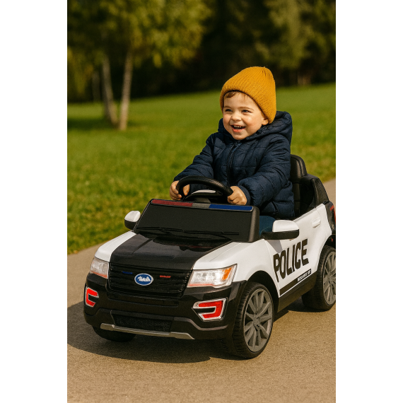 Camioneta Blazer Policía 12v Infantil C/ Sirena Luces Biemme