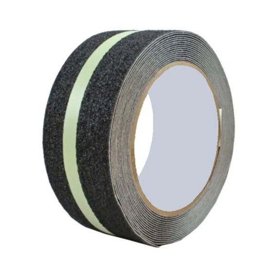 Cinta Antideslizante Piso Con Banda Fotoluminiscente 5x18mt