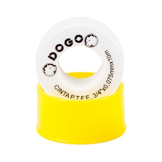 Cinta De P.T.F.E. Espesor 0.075 Mm 3/4 X 10 mts X 10 U Dogo