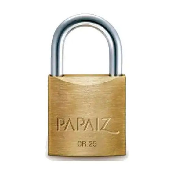 Candados 25 mm Bronce Reforzado X2 Doble Traba Papaiz Cr-25