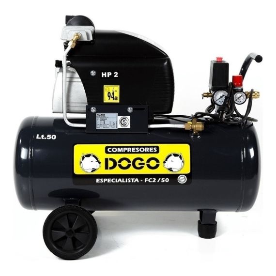 Compresor 2 Hp X 50 Litros Especialista Monofásico 35 Kg Dogo