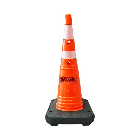 King Cone Pvc Flexible 70 Cm De Altura Con Base