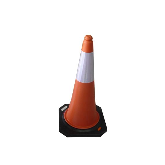Cono Seguridad Vial Reflectivo 50cm Alto C/ Base Goma