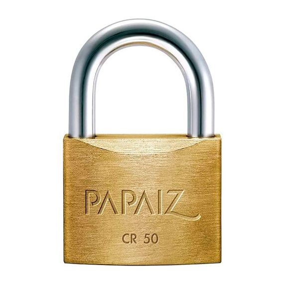 Candado 50 mm Bronce Reforzado Doble Traba Papaiz CR-50