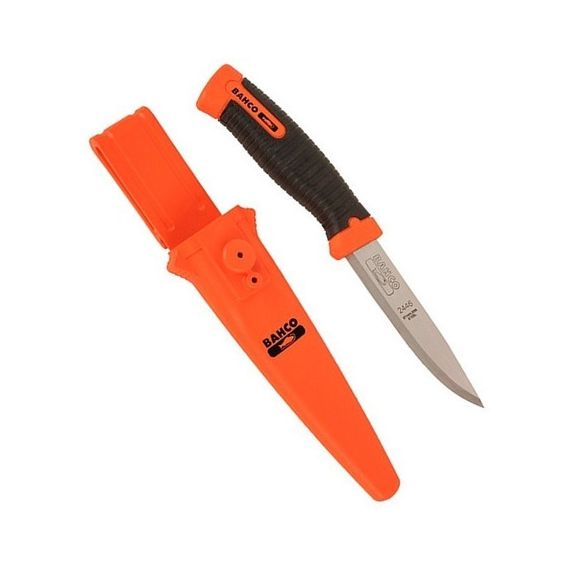 Cuchillo Bahco 2446 C/Funda Mango Bicomponente Caza Y Pesca