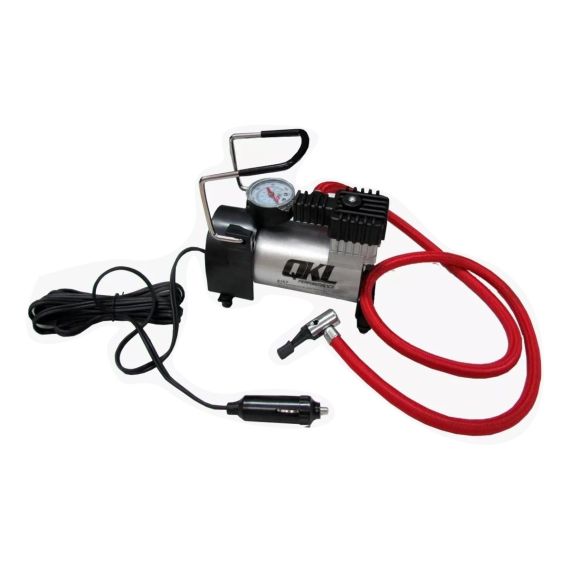 Minicompresor Metalico 12v 150psi C/ Picos Y Cable 1mt