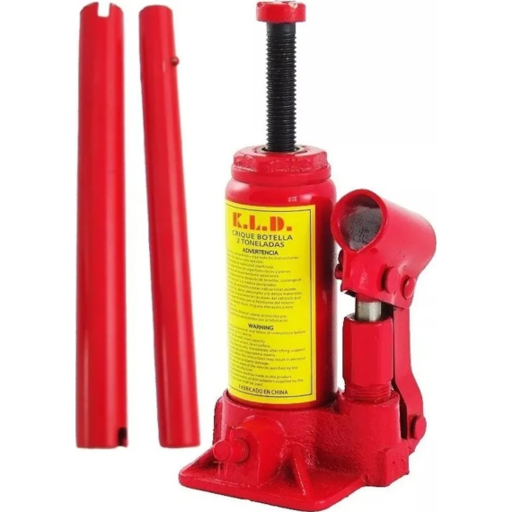 Gato Hidráulico Botella 2T KLD KLD1280 Con Traba