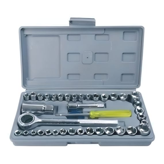 Set Llaves Tubos De 40 Piezas Con Caja De Herramientas