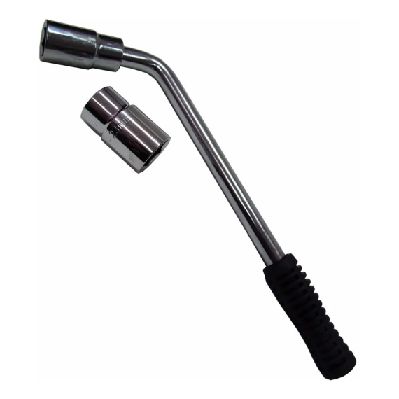 Llave Sacatuercas En L Bocas Intercambiables 17/19mm 21/23mm