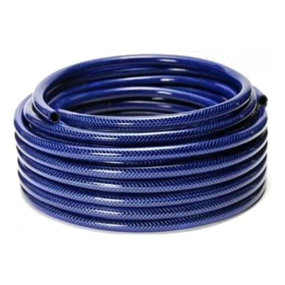 Manguera De Riego Freplast Mallada Trenzada Azul 1/2 X 25 Mt