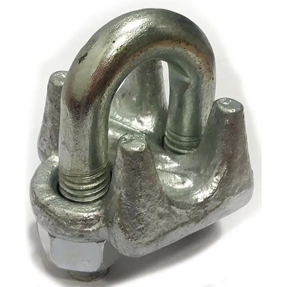 Kit Grampas Prensacables De Hierro Zincadas De 1/4'' X 10