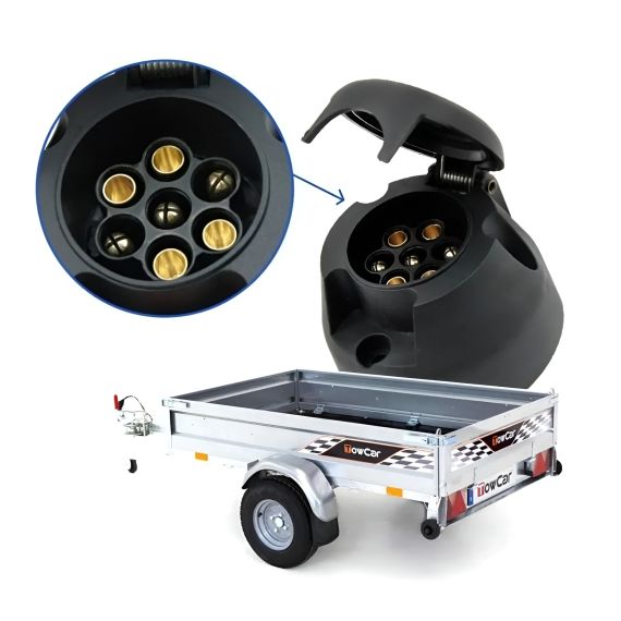 Conector De Plástico P/ Tráiler/auto Hembra/macho Auli Tools