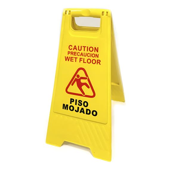 Cartel Señalizador Piso Mojado Tipo Carpa