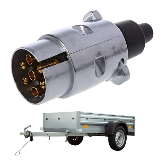 Conector Trailer 7 Vías Metal Auli Tools x2