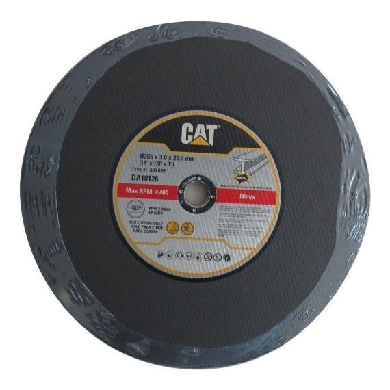 Set 5 Discos Sierra Sensitiva Cat 355mm 3mm Corte Metal