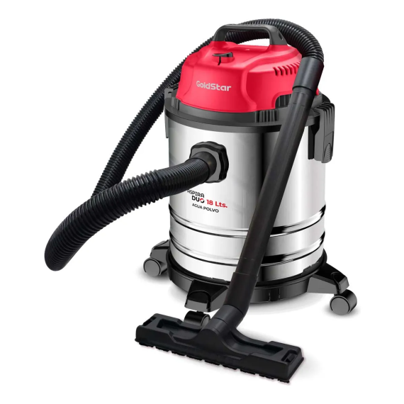 Aspiradora De Agua Y Polvo Goldstar 18 Lts 1400w Glda-18