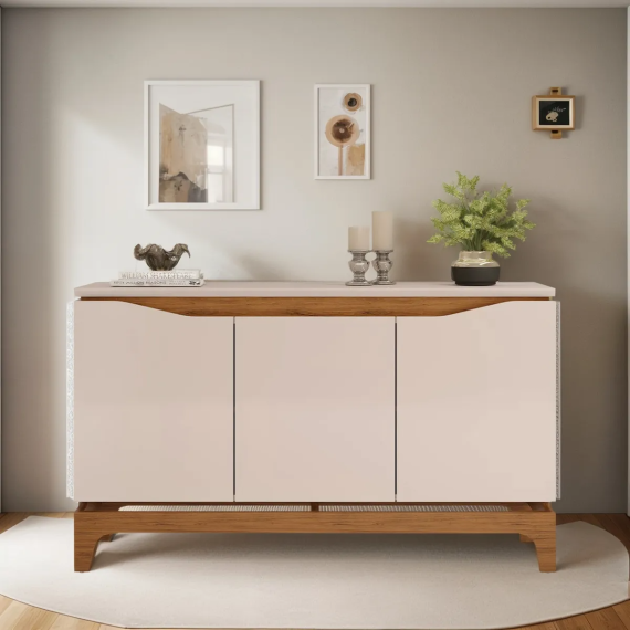 Aparador Buffet Para Comedor 3 Puertas 139 Cm Meble