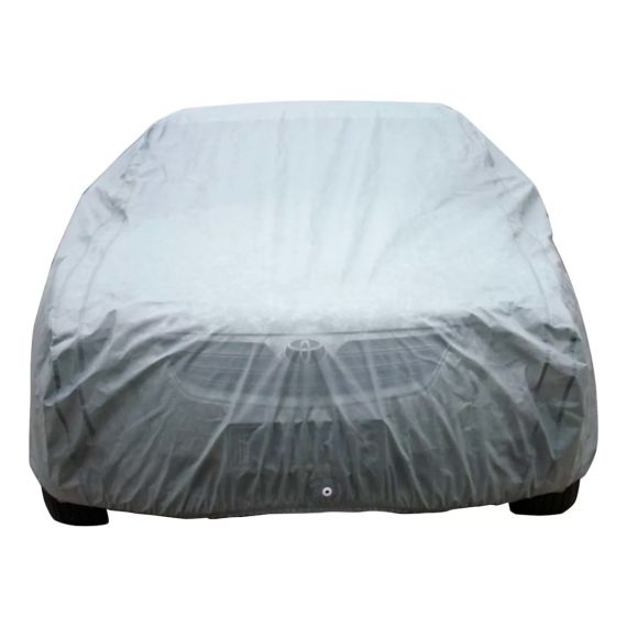 Cubre Auto Xl (extra Grande) Bicapa Microperforado Gris