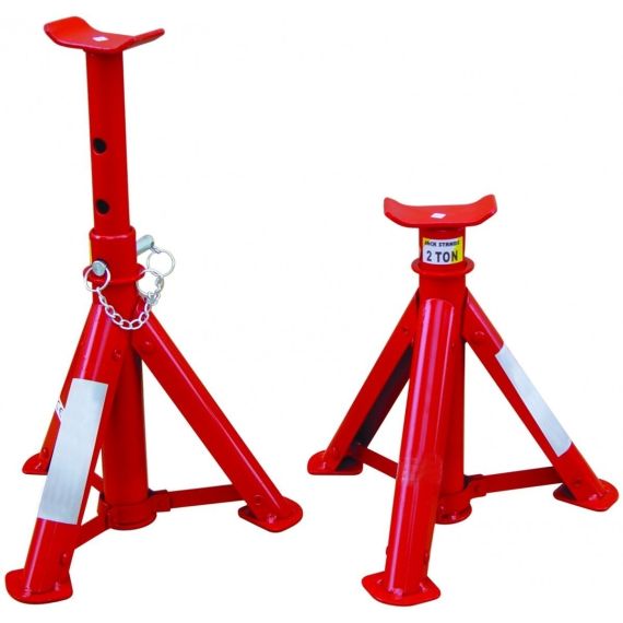 Par Caballetes Tripodes Auto 2tn Reforzado Plegable Alt 38cm