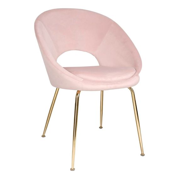 Silla Royal Orb Pana Con Patas Cromadas