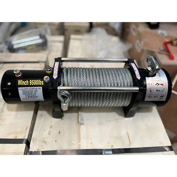 Malacate Electrico Guinche Aparejo Remolque 12v 27mt 4310kg