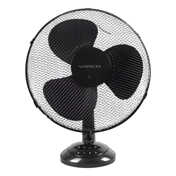 Ventilador Turbo De Mesa Winco 16'' 3 Aspas 55 W Oscilante