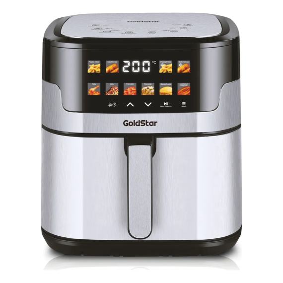 Freidora De Aire Goldstar 9.5 Lt Panel Táctil 1800w 10 Prog